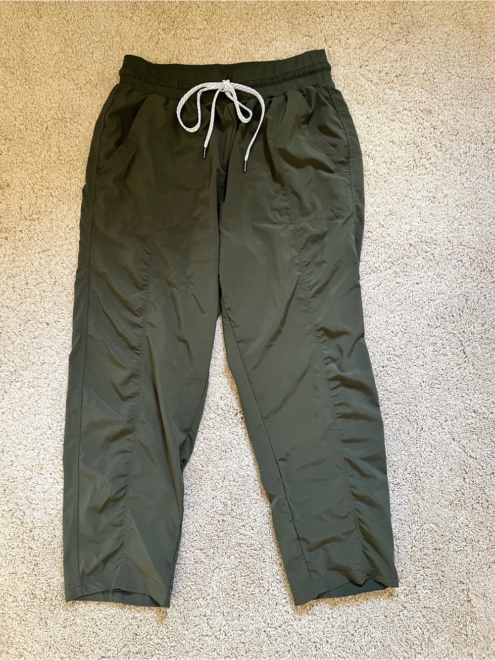 Zella Olive Green Drawstring Joggers